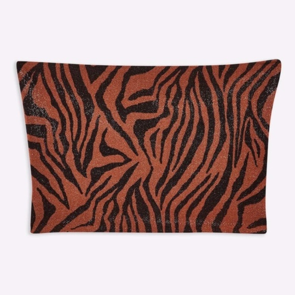 2/$15 NWT Topshop Tiger Print Glitter Bandeau - Picture 6 of 6